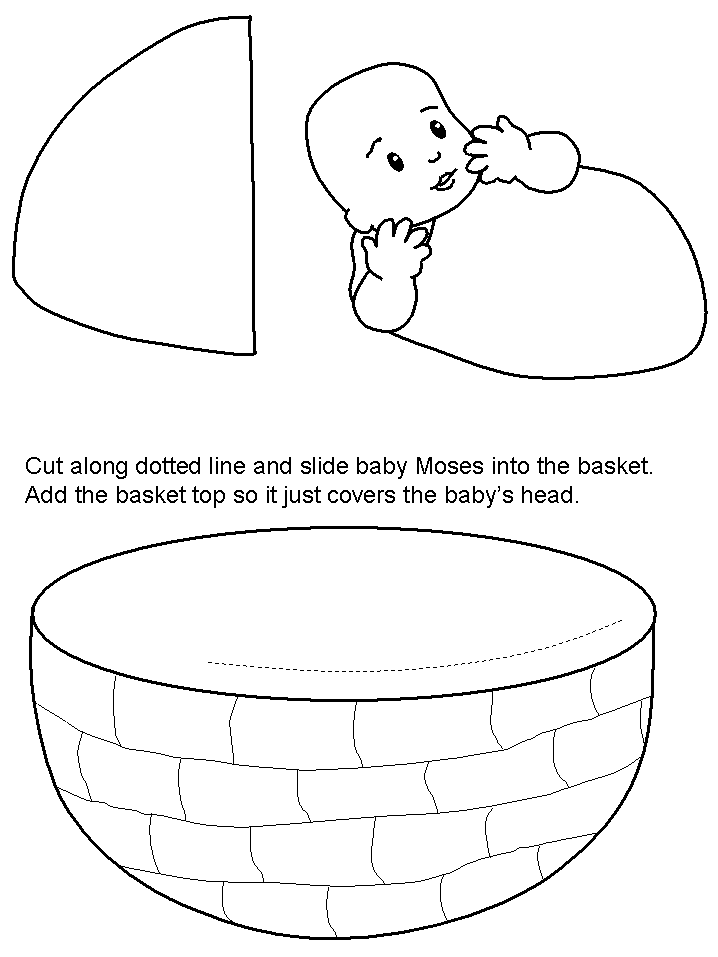 Craft Baby Moses Verse When She Could Hide Him No Longer Took For A Basket Made Of Bulrushes And Daubed It With Bitumen Pitch