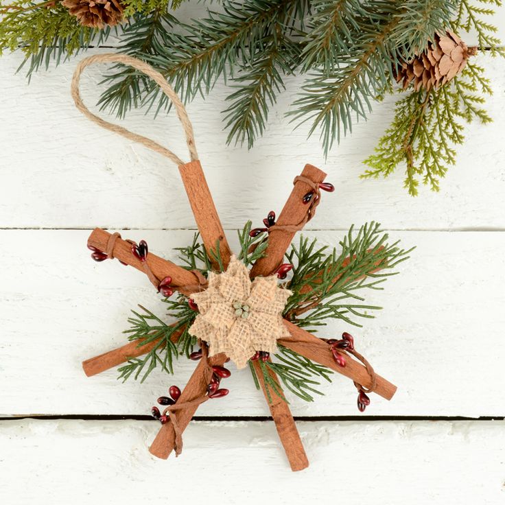 How To Make Rustic Christmas Ornaments Natural Tree Decorations Cute Diy Home Made Gift