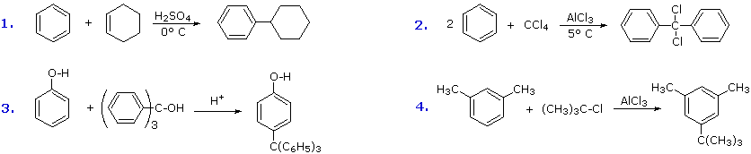 The First And Third Examples Show How Alkenes Alcohols May Be Source Of Electrophilic Carbocation Reactant Triphenylmethyl Cation Generated