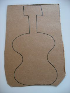 Draw A Simple Guitar On The Cardboard Perfection Is Not Required As Long Your Child Can Guess That It S You Are Fine