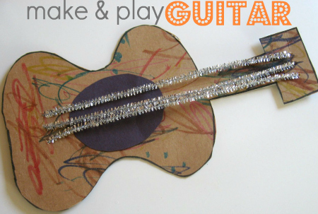 Music Man Guitar Craft For Kids