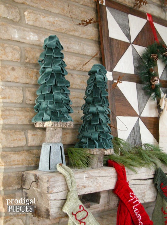 Create These Beautiful Velour Christmas Trees Using A Few Basic Supplies And Repurposed Parts Come