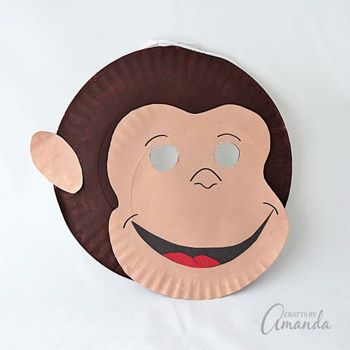 Make A Fun Curious George Mask Out Of Paper Plates Is Now Streaming